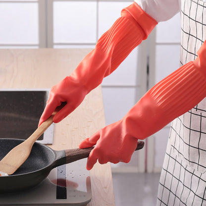 Waterproof Rubber Gloves – Thick Cleaning Gloves for Kitchen & Bathroom