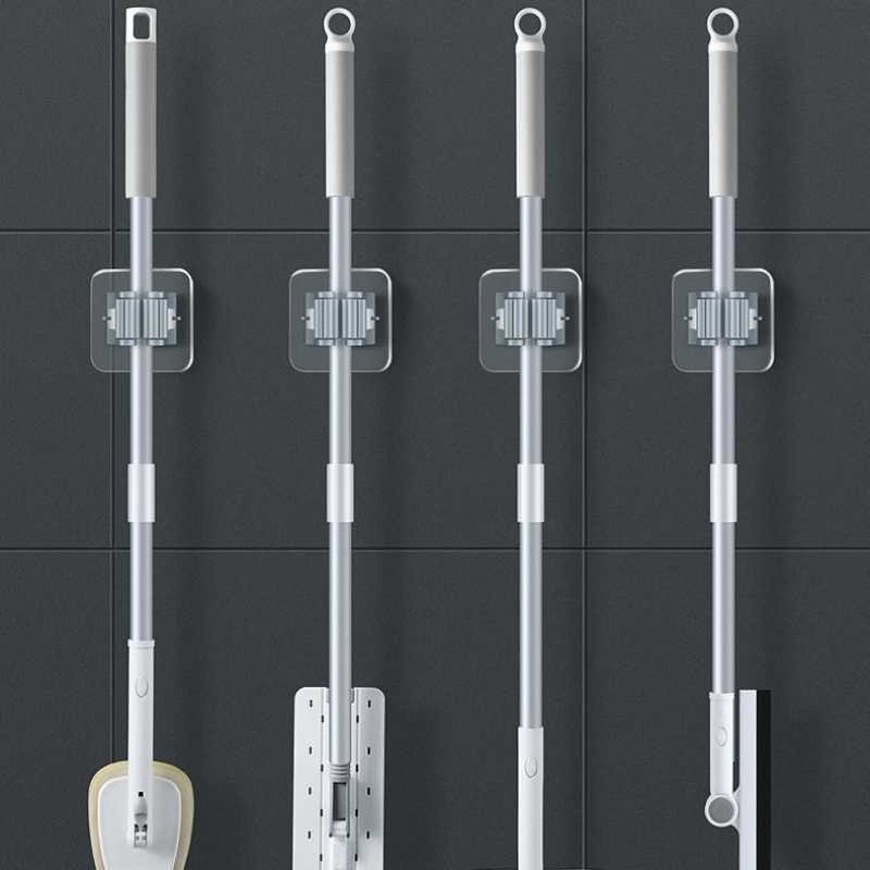 Wall Mount Mop Hook – Strong Adhesive, No Drilling