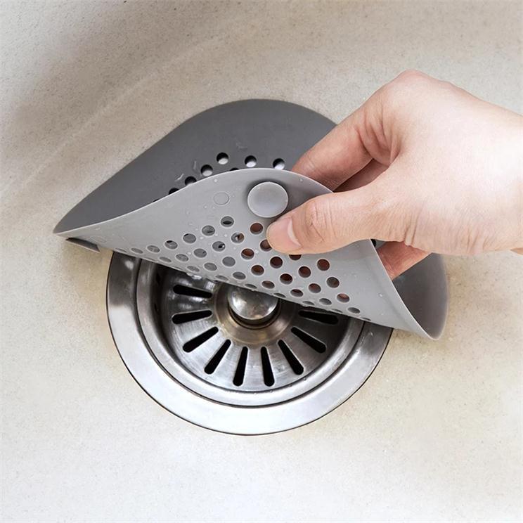 Silicone Drain Hair Catcher – Shower & Sink Strainer Cover