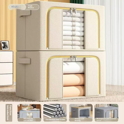 Foldable Oxford Storage Box – Clothes & Blanket Organizer