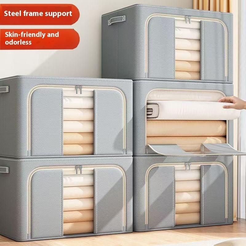Foldable Oxford Storage Box – Clothes & Blanket Organizer