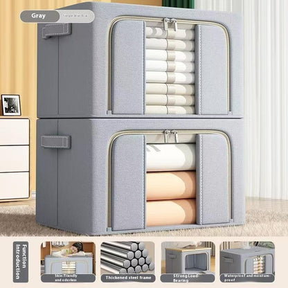 Foldable Oxford Storage Box – Clothes & Blanket Organizer