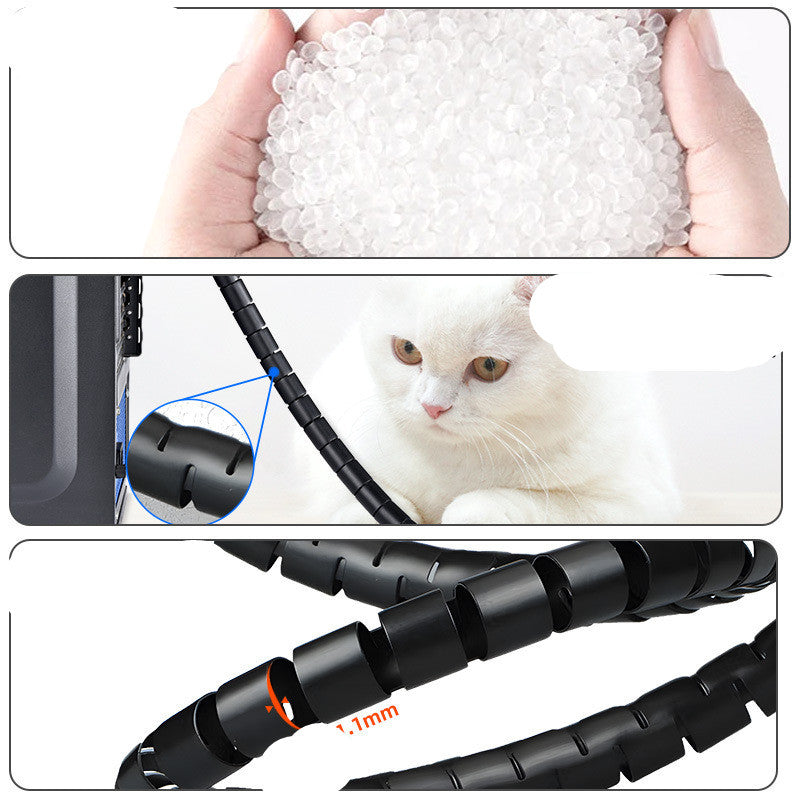 Wire Storage Tube – PE Cable Organizer for Home & Office