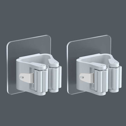 Wall Mount Mop Hook – Strong Adhesive, No Drilling