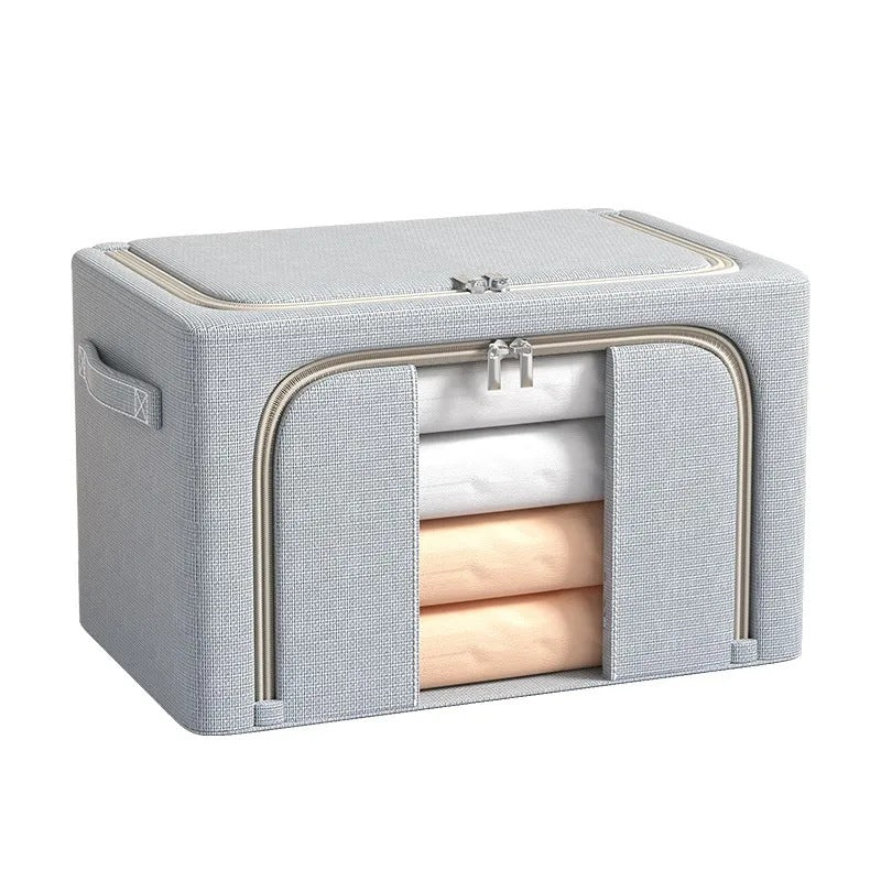 Foldable Oxford Storage Box – Clothes & Blanket Organizer