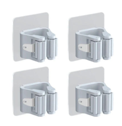 Wall Mount Mop Hook – Strong Adhesive, No Drilling
